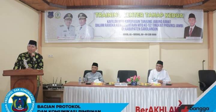 Wakil Bupati Tanjab Barat Buka TC Tahap Dua Qori Qoriah Dalam Rangka Ikut Serta MTQ ke-52 Tingkat Provinsi Jambi